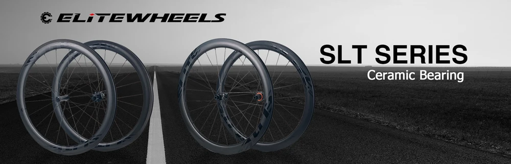 ELITEWHEELS SLT Road Carbon Wheels Aero A1 Brake RA18 Ceramic Bearing Hub Pillar 1423 Spoke Tubular Clincher Tubeless Wheelset