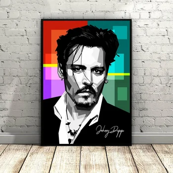 

Johnny Depp Art Canvas Poster Painting for Living Room Dropshipping