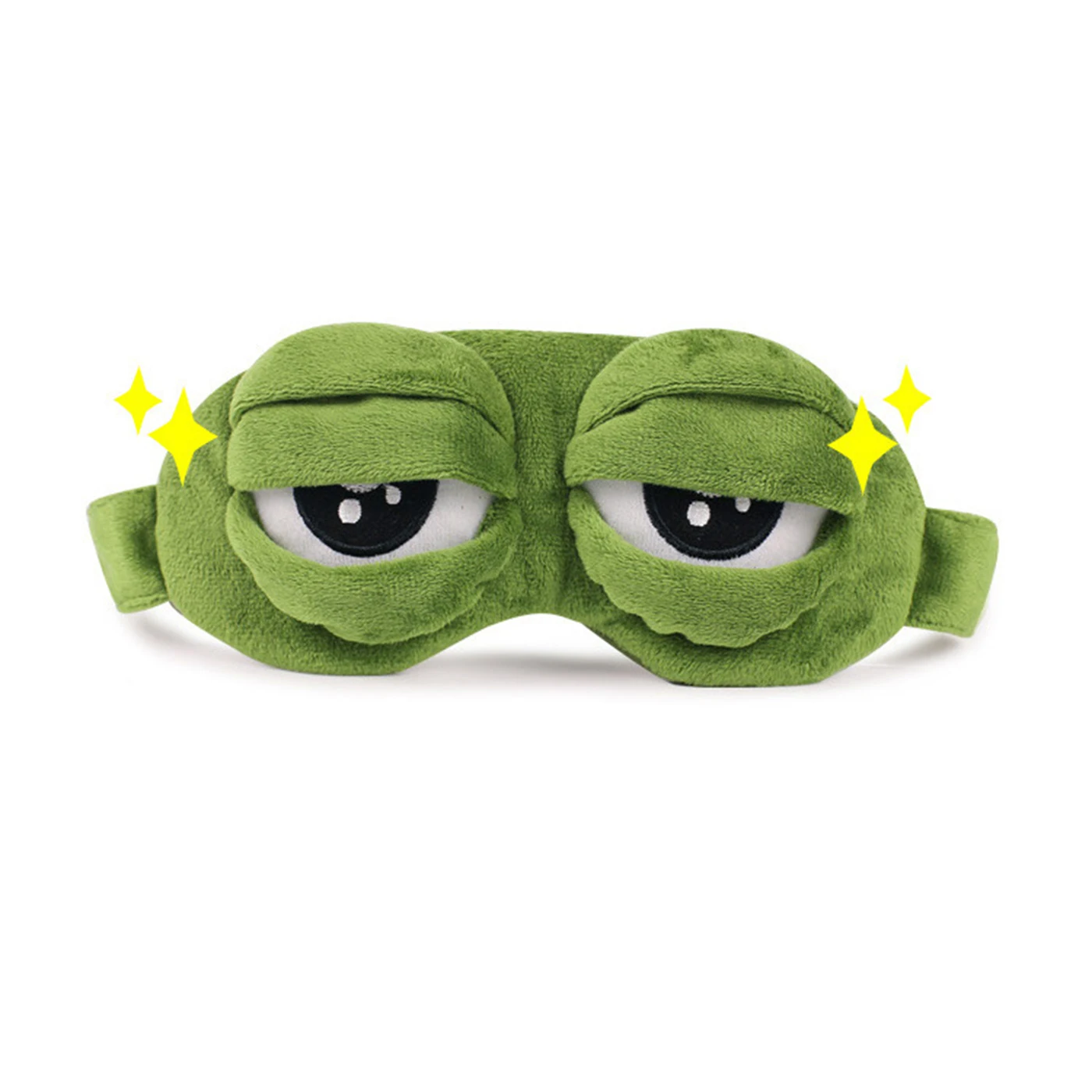 Милая маска для сна с 3D изображением лягушки, зеленая маска для глаз, маска для сна для отдыха, маска для сна для путешествий, повязка для глаз, помощь для сна - Цвет: A