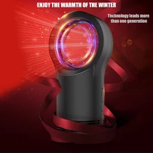 Leafless Электрический вентилятор домашний рабочий стол без пузырей обогреватели пространство воздуха теплее вентилятор для домашнего использования