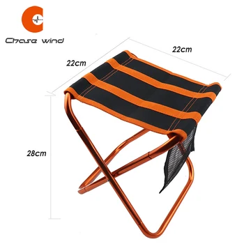 

Ultralight Portable Fishing Stool Foldable Mini Chair Aluminum Alloy Camping Stool Outdoor Picnic Chair with Bag Folding Bench