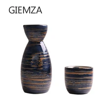 GIEMZA керамическая чашка s Sake, кувшин, Япония, один горшок из четырех чашек, Набор бокалов для вина, маленький керамический бокал для вина, Пекинская опера, Facebook