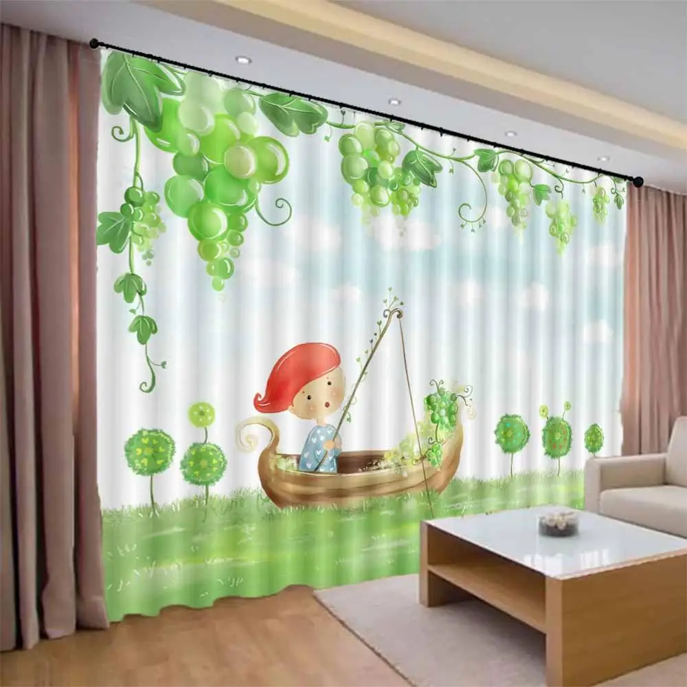 3d Curtains Window Curtain For Living Room Bedroom Kitchen Grape