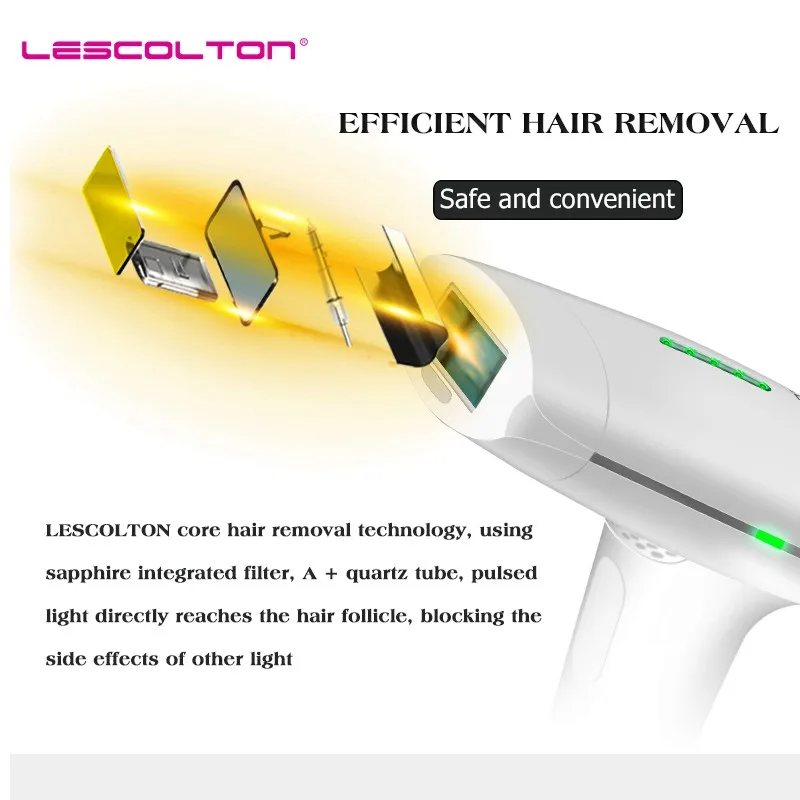 Лазерный эпилятор Lescolton T009 IPL для женщин устройство перманентной депиляции
