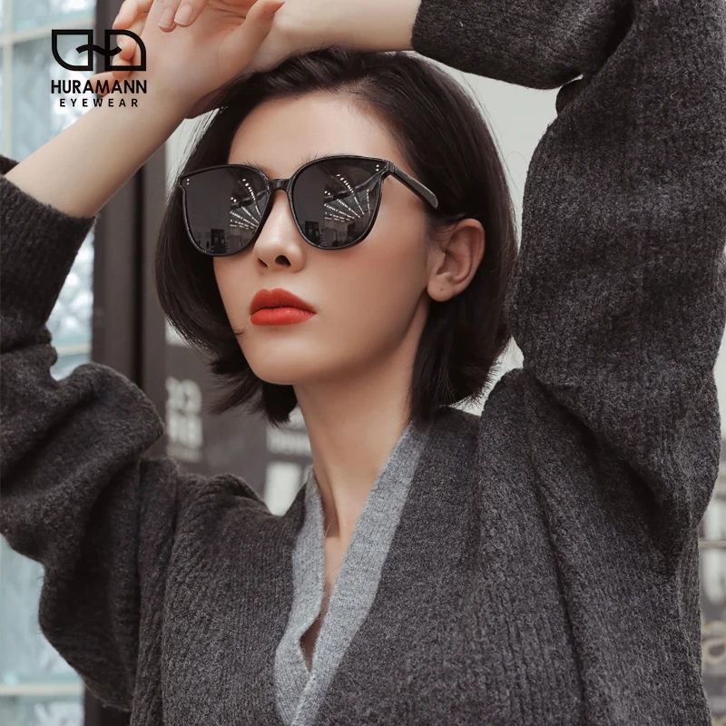 

HURAMANN Large Frame Sunglasses Women Polarized Shade Outdoor Driving Sun glasses UV400 2020 New gafas de sol