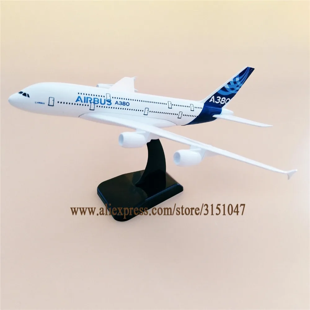 Новый 20 см воздушный прототип Airbus 380 A380 Airlines модель самолета из сплава металла