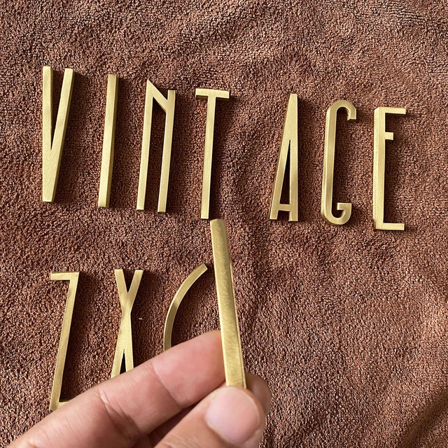 DIY Solid Brass Decorative Letters & Numbers – Minimalome