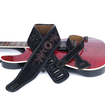 

Adjustable Leather Strap Parts Electric Light Guitar Belt Musical Learning Instrument Musical Instrument Accessories