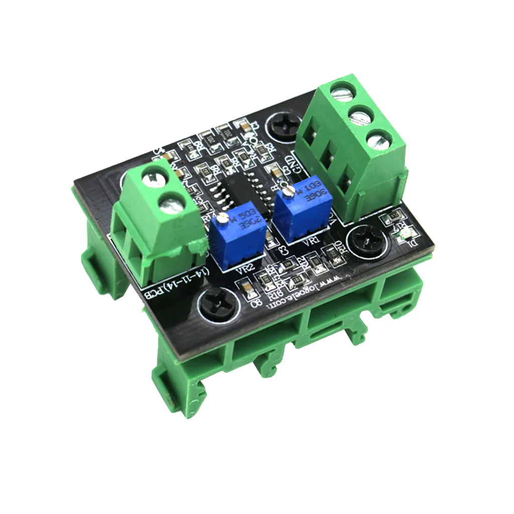 Current To Voltage Module 4-20mA To 0-10V Isolation  Signal Converter With Green Base