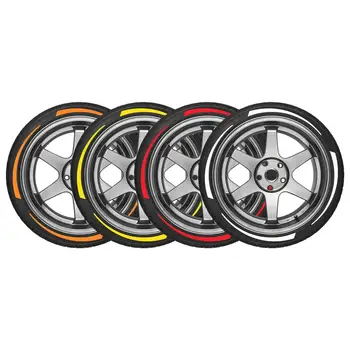 

8PCS 3D Car Tire Sticker Durable Waterproof Personalized Car Decals PVC Rubber Alphabet Wheel Sticker Car Styling Wheel Label