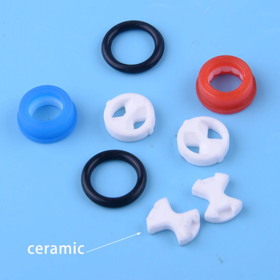 1/2'' Replacement Ceramic Disc Silicon Washer insert Turn Set for Valve Tap 