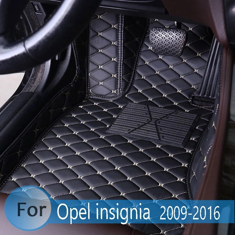 Car Floor Mats Floor Mats Floor Rugs Car Floor Mats For Opel Vauxhall insignia 2009 2010 2011 2012 2013-Leather Rugs Auto Interior Accessories Car