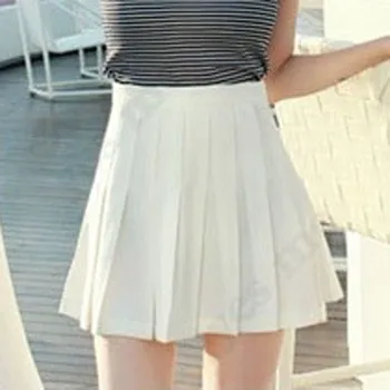 

Skirt for girls 2020 New Fashion Women High Waist Pleated Casual Solid A-Line Slim Short Fit Mini Skirts Pleated Skirt for women