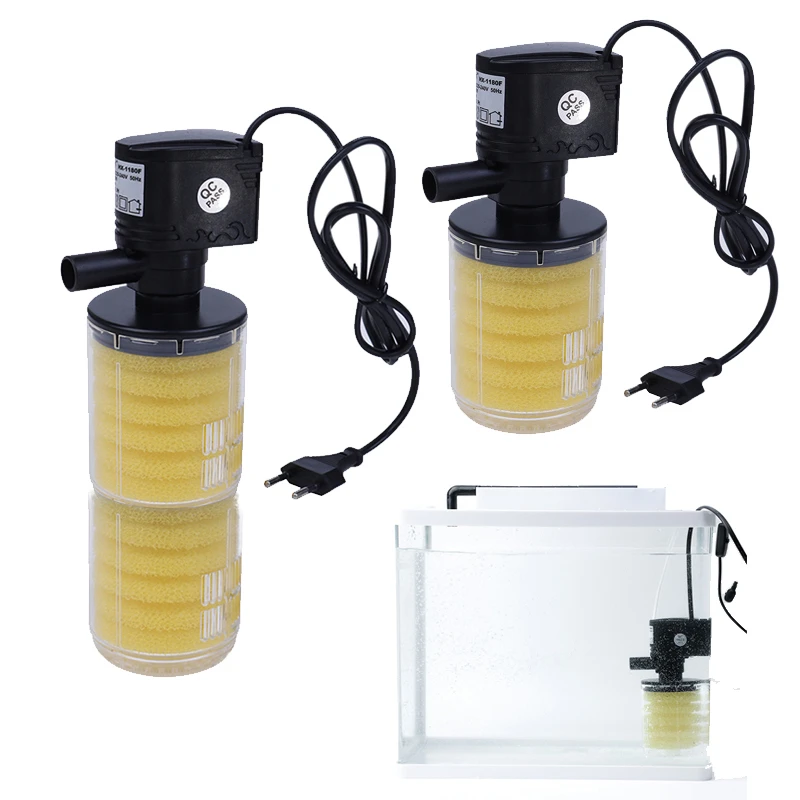 12w Mini Aquarium Internal Filter 1000l/h Submersible Water Pump Filter