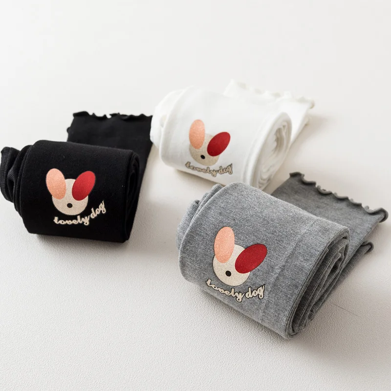 

Xiao ba tu New Style Korean-style GIRL'S Leggings Spring And Summer Thin Medium-small CHILDREN'S Leggings Frilled Crawler