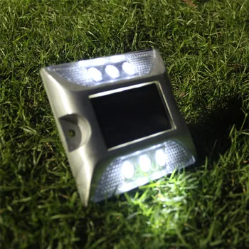 

Thrisdar IP65 Solar Ground Buried Light Outdoor Solar Deck Road Stud Light Garden Pathway Landscape Stud Marker Lawn Lamp