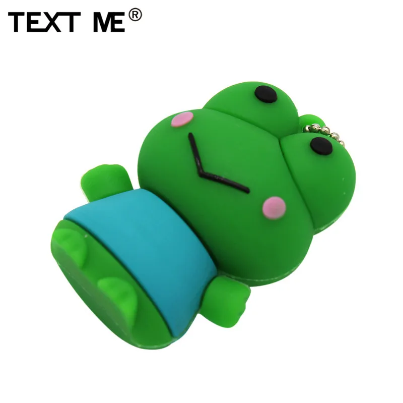TEXT ME мультфильм Милая лягушка модель usb2.0 4 ГБ 8 ГБ 16 ГБ 32 ГБ 64 ГБ флеш-накопитель USB флеш-накопитель креативный флеш-накопитель