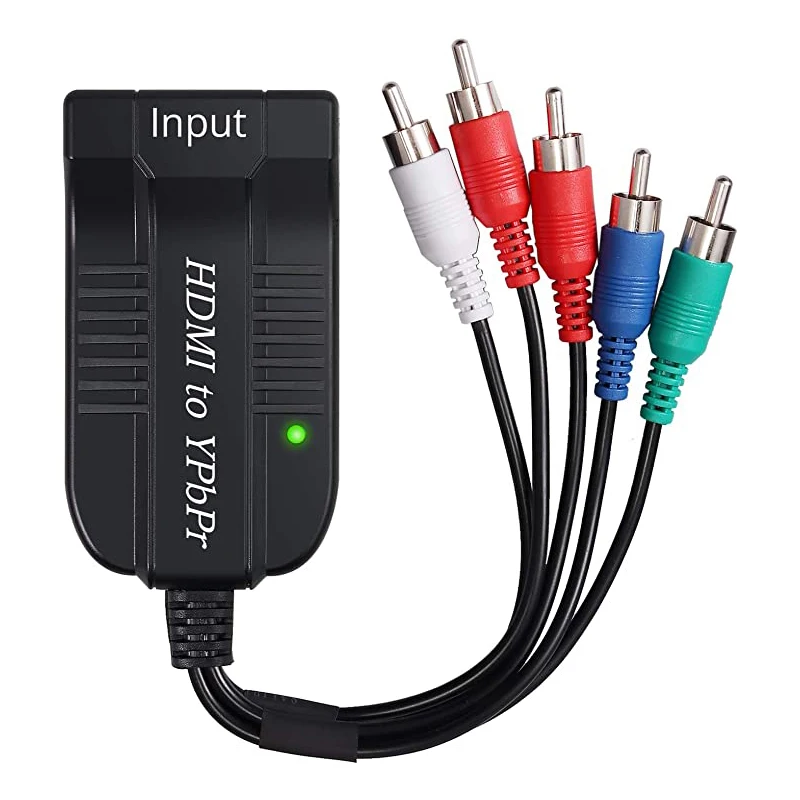 ypbpr vídeo + r l 1080p conversor de áudio adaptador tv pc