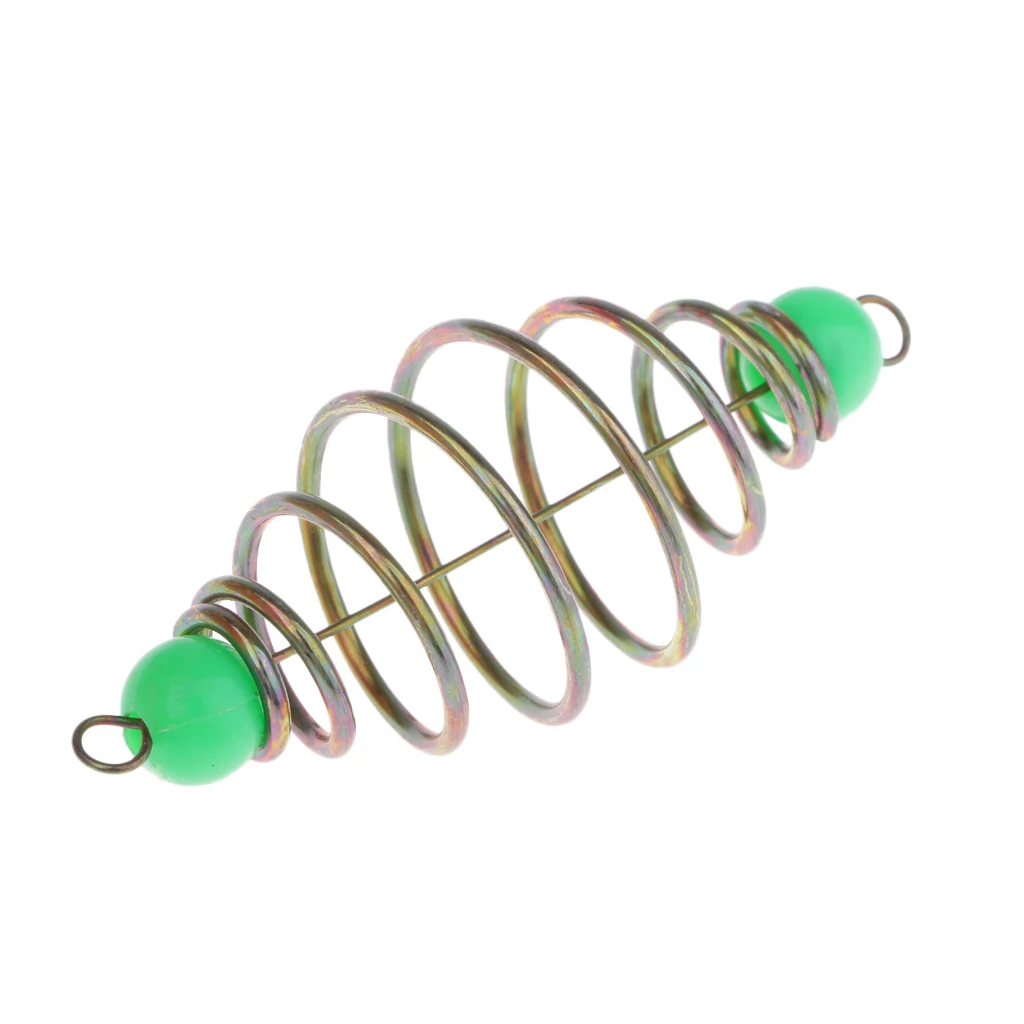 10 pcs Carp Fishing Feeder Spring Inline Fishing Feeder Bait Thrower Lead Sinker Coarse Fishing Carp Fishing Tackles 4.5x1.5cm