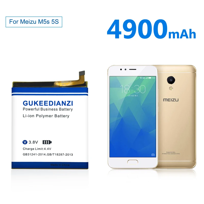GUKEEDIANZI для Meizu MX4 MX5 MX3 MX2 Mx6/Pro 7 5 6 Plus M1 Mini M2 M3 M3S M5S /Note батарея BT53 BT51 BT65 BU10 BA611 BT45A|battery