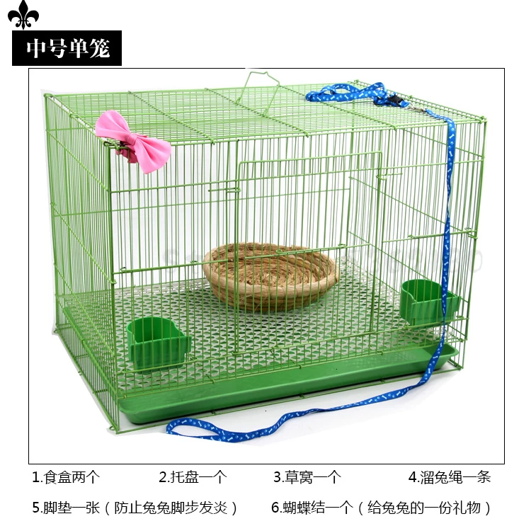 Rabbit cage extra large rabbit cage Dutch pig mouse drooping rabbit breeding cage pet rabbit Dutch rat nest