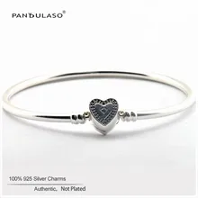 Серебряные браслеты с сердечками для изготовления ювелирных изделий, ювелирные изделия из стерлингового серебра для женщин, модные серебряные браслеты с бусинами для рукоделия