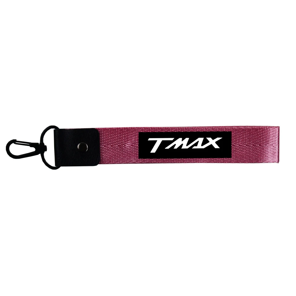 Pink New Car Keychain Keyring Strap Key Fob Motorcycle Key Chain Phone Lanyard For YAMAHA TMAX530 TMAX500 tmax 500 530 cover dx - Название цвета: Pink