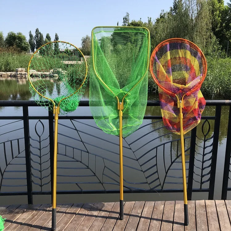 

Big Things Dip Net Black Carp Sturgeon Dip Net Aluminium Alloy Retractable Fishing Gear