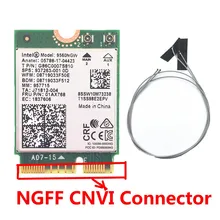 Двухдиапазонный беспроводной AC 9560 для Intel 9560NGW 802.11ac NGFF: CNVI 2,4G/5G 2x2 WiFi карта Bluetooth 5,0+ антенны