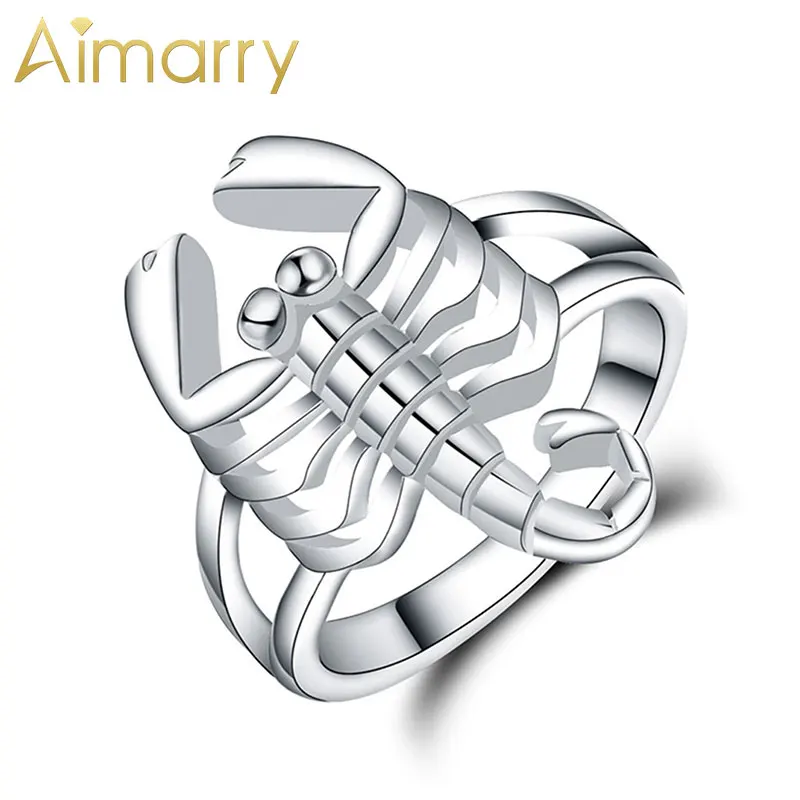 

Aimarry 925 Sterling Silver Fashion Jewelry Scorpion Ring For Women Party Birthday Engagement Wedding Gift