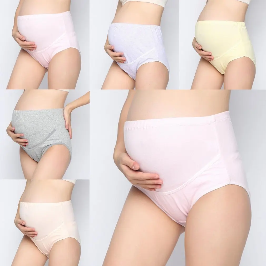 1pc Pregnant Maternity Panties Cotton Adjustable Bandage High Waist Mother Belly Support Underwear Briefs Pregnancy Short Pants