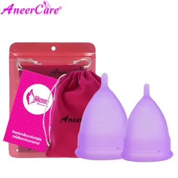 

coupe menstruelle copa menstrual de silicona medica aneercare menstrual cup coletor menstrual cup coppetta mestruale 2pcs s+l
