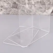 2 шт прозрачный акриловый держатель для книг l-образный Настольный органайзер для книг школьные канцелярские принадлежности офисные принадлежности