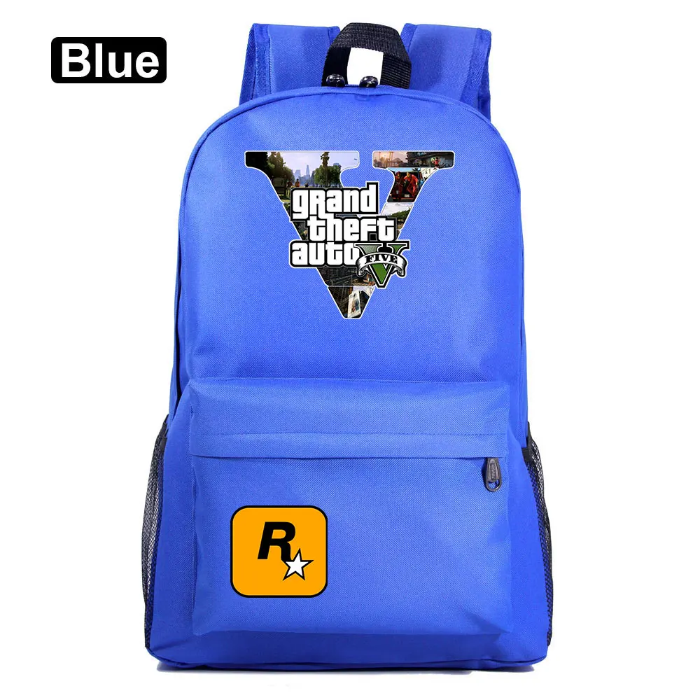 Подарочные игры с героями мультфильмов, GTA5, клетчатая школьная сумка ярких цветов для мальчиков и девочек, женский рюкзак, школьные сумки для подростков, холщовые мужские школьные рюкзаки