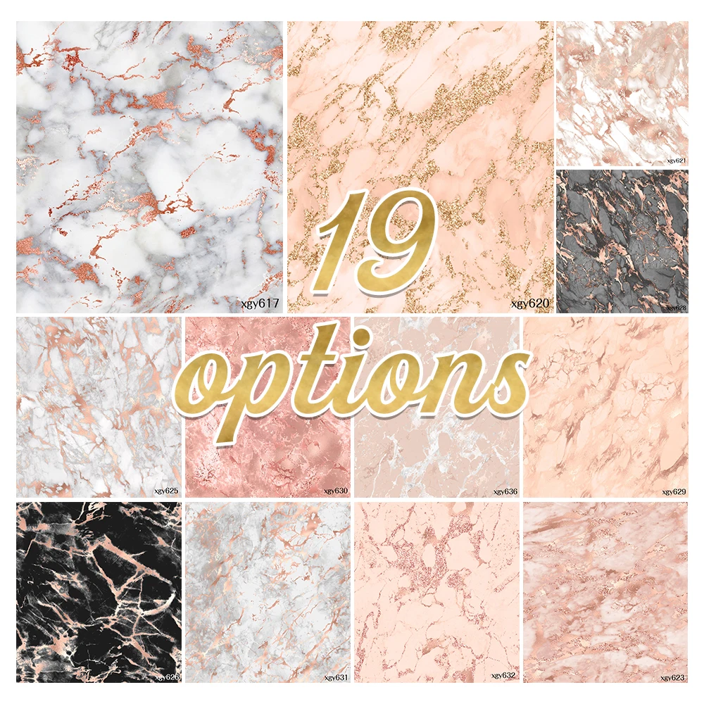 

LEVOO Baby Portrait Backdrop Rose Gold Marble Pattern Texture Abstract Photography Background Photo Studio Photophone Photocall