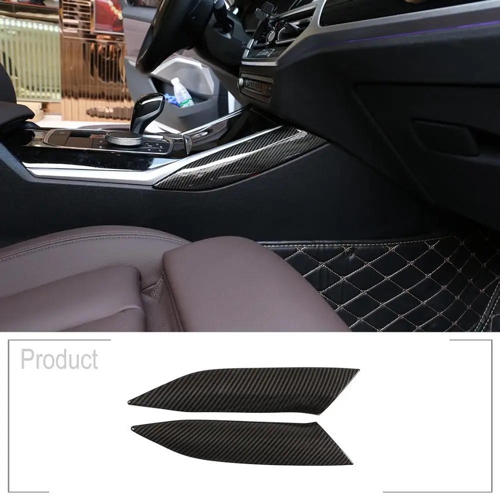 

2 шт., хромированные декоративные накладки на центральную консоль BMW 3 серии G20 G28 325li 2019 2020