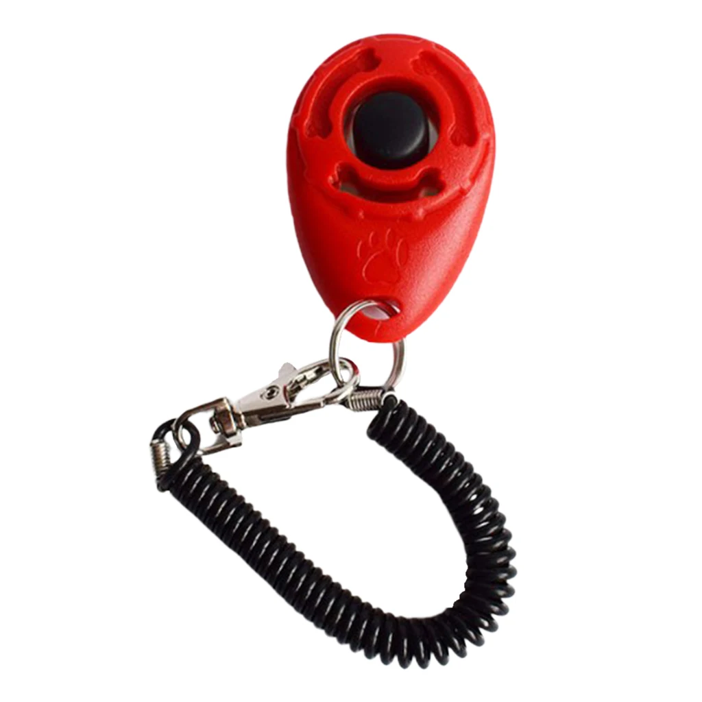 Portable Pet Dog Whistle Puppy Button Clicker Trainer Agility Aid Wrist