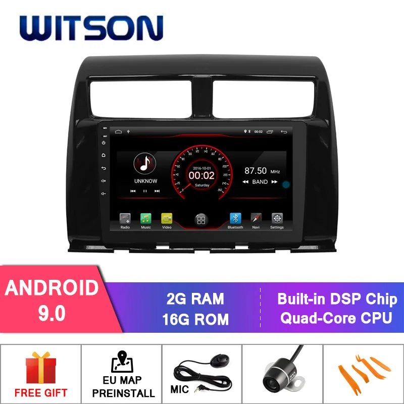 Perfect WITSON 9" FULL HD TOUCH SCREEN Android 9.0 Octa-Core Car GPS Multimedia Navigation for TOYOTA MyviICON Car DVD Player 0