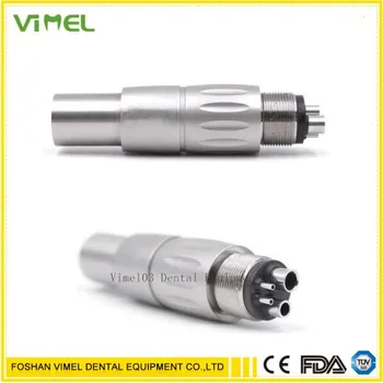 

Dental Quick Coupling Coupler Fit NSK LED Turbine E generator Handpiece 4 Hole