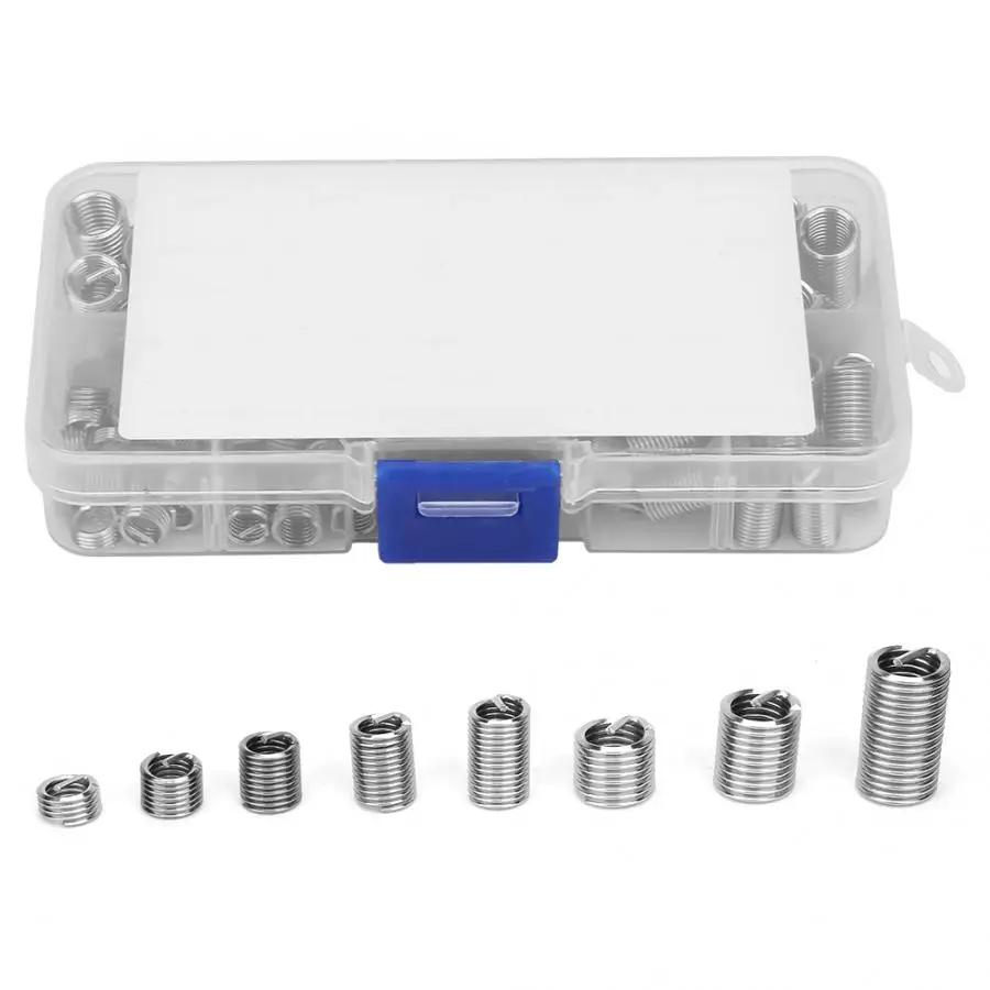 110Pcs M6 M8 Stainless Steel Threaded Insert Repair Kit