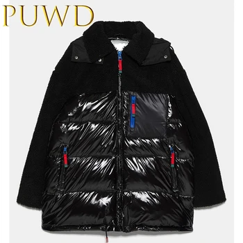 

PUWD 2019 New winter women's patchwork waterproof cotton jacket