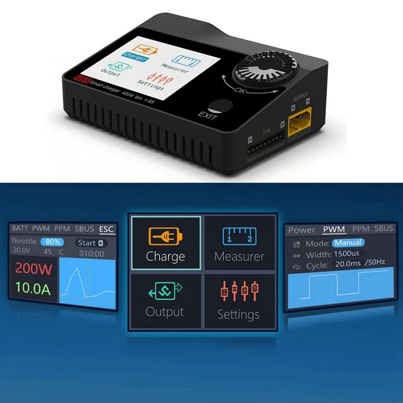 Горячее предложение 3C-ToolkitRC M8S зарядное устройство для баланса батареи разряд цветной экран 400 Вт 18A выход постоянного тока для 1-8S Lipo LiHV Life Lion NiMh Pb EU P