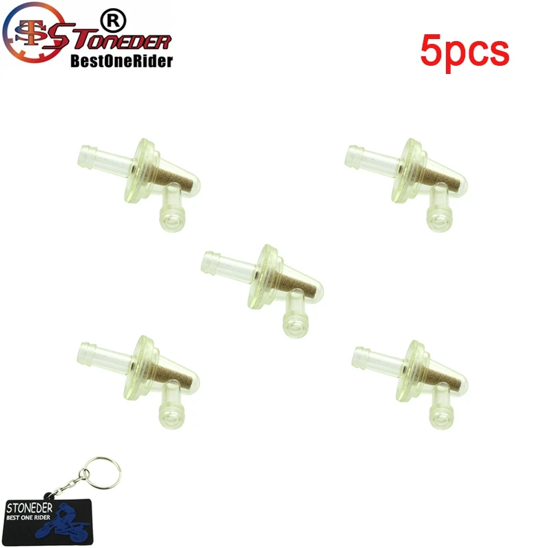 5pcs STONEDER 1/" топливный фильтр 90 градусов для 8423-01-9909 Honda Yamaha Suzuki Kawasaki Снегоход Мотоцикл Байк ATV UTV Quad - Цвет: 5pcs