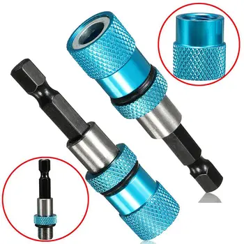 

Wholesale 1/4 Hex Shank Magnetic Drywall Screw Bits Holder Hex Shank Drill Screw Tool Blue