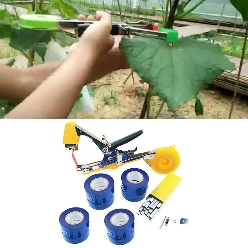 

Tying Machine Plant Garden Plant Tapetool Tapener With 10 Rolls Tape Set for Vegetable, Cucumber,Tomato,Grape, Pepper and Flowe