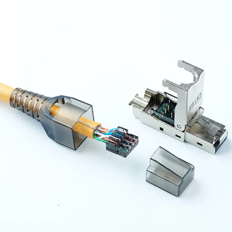 Адаптер Ethernet RJ45 с экранированной хрустальной головкой Cat6a модем Adsl CAT6A