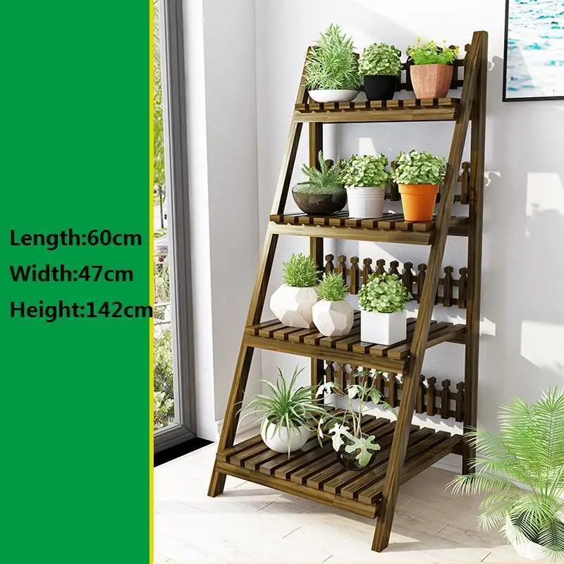 Мадера Mueble Plantas стойка стол Estanteria Para Macetas открытый Stojak Na Kwiaty Dekoration балкон Цветочная полка завод стенд - Цвет: MODEL A