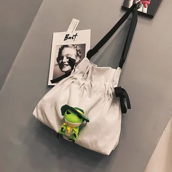 

Fashion Leisure canvas Women's Shoulder Bags crossbody bags for women High capacity female shopping bag women handbag black