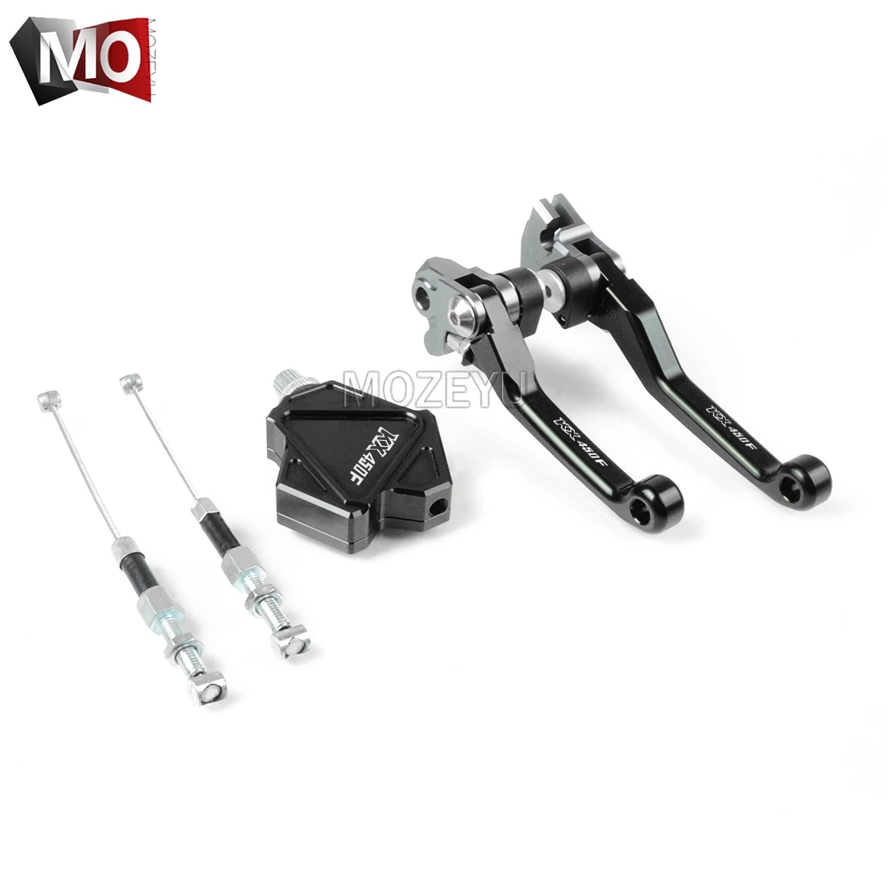 Для Kawasaki KX450F KX 450F 450 KX450 F 2006-2012 2013- Кроссовый ЧПУ поворотный тормозной рычаг сцепления трюк простая кабельная система - Цвет: KX450F 13-18 Black