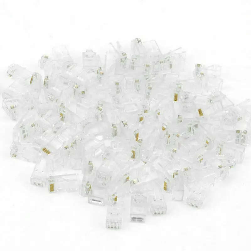 

100PCS network cable modular plug for 8P8C network connector cable crystal head